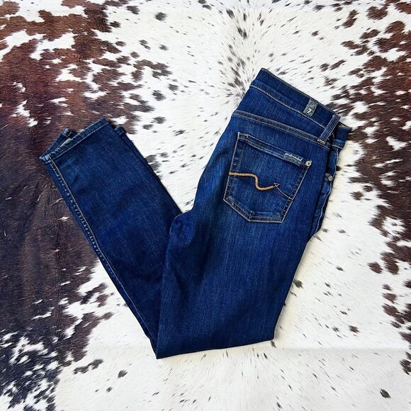 7 for all mankind Ankle Gwenevere Skinny Jeans 26 - Picture 3 of 7